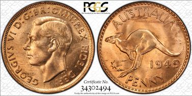 1949 (m) 1D MS64+ RD