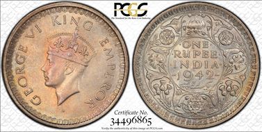 1942(B) Rupee SW-9.20 MS64