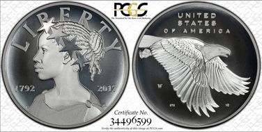 2017-W Medal American Liberty Enhanced Unc 225th Anniversary U.S. Mint Set First Strike SP69