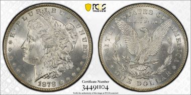 1878 7/8TF $1 Strong MS63+