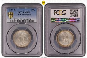 1909-S 50C MS61