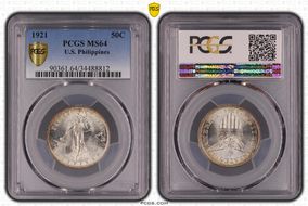 1921 50C MS64
