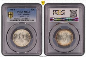 1945-S 50C MS63