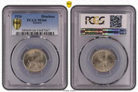 1926 Drachma KM-69 MS66