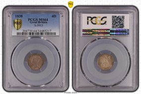 1838 4D S-3913 MS64