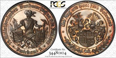 1901 Medal Peltzer-1763 Zwickau Ag SP64