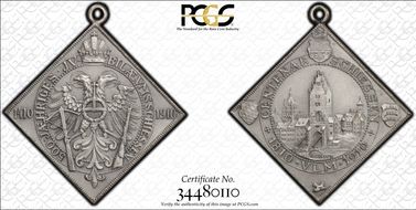 1910 Medal Nau-279 Matte Ag SP65