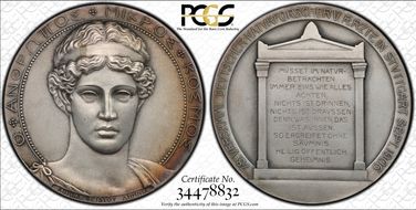 1906 Medal Heidemann-888 Storer-6456 Ag 78th Sci. Meeting Stuttgart SP64