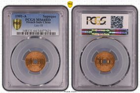 1901-A Sapeque Lec-18 MS64RD