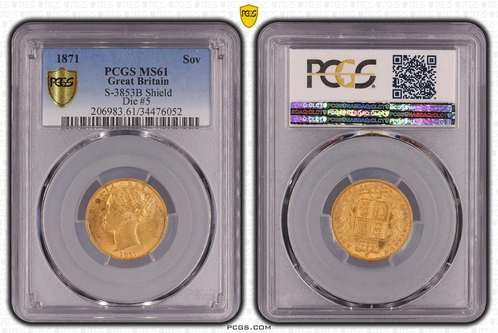 PCGS Certificate Verification Coin Details For Cert #34476052