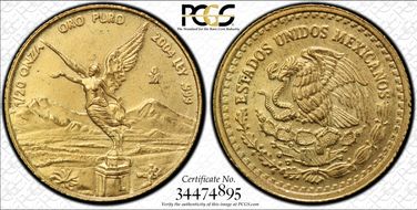 2004-Mo 1/20 oz Libertad Au MS67