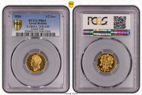 1826 1/2 Sov S-3804A, WR-249 Extra Tuft PR63