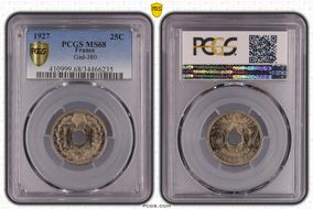 1927 25C Gad-380 F-171 MS68