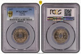 1927 25C Gad-380 F-171 MS67
