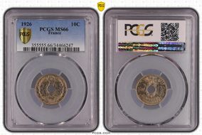 1926 10C Gad-286 F-138 MS66