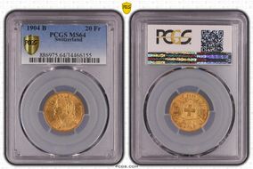1904 B 20 Fr MS64