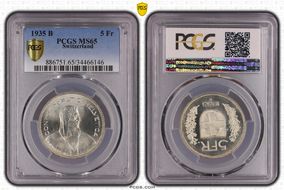 1935 B 5 Fr MS65