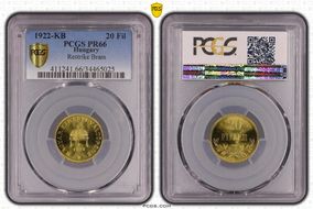 "1922"-KB 20 Fil Restrike Brass PR66