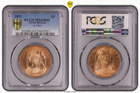 1895 1D S-3961 MS65RD