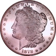 1878 7TF $1 Reverse of 1878 MS65DMPL