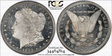 1884-CC $1 MS66+ DMPL
