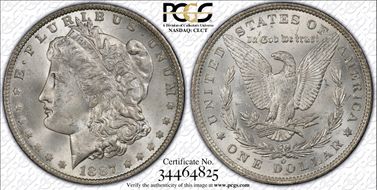 1887/6-O $1 MS64+