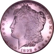 1898-S $1 MS65+ DMPL