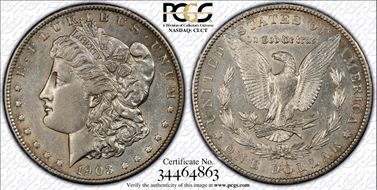 1903-S $1 Micro S AU55