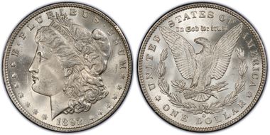 1892-O $1 MS65+