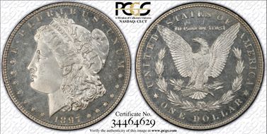 1897 $1 MS66DMPL