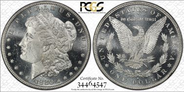 1880/79-O $1 VAM 4 Crossbar MS65DMPL