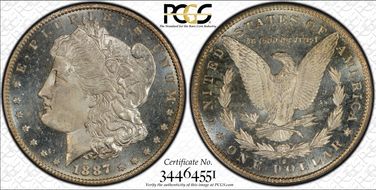 1887-S $1 MS65DMPL