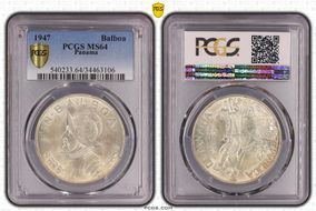 1947 Balboa KM-13  Ag MS64