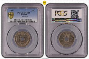 1937 25C Gad-380 F-171 MS66