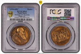 "(1534-49)" Medal Modesti-307 Restrike Matte AE SP63