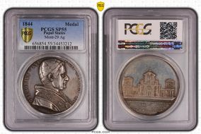 1844 Medal Mont-29 Ag SP55