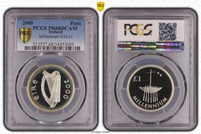 2000 £1 Millennium KM-31 PR68DCAM