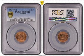 1938(w) 2 Gr MS64RB