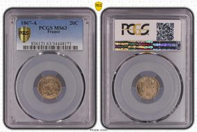 1867-A 20C Gad-309 F-150 MS63