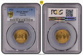1922 1 Fr Gad-468 F-218 MS67