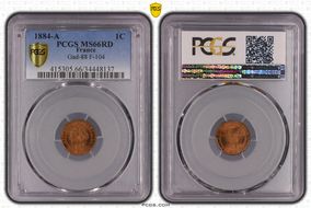 1884-A 1C Gad-88 F-104 MS66RD