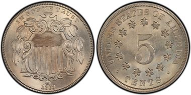 1868 5C Rev of 1868, FS-901 MS66+