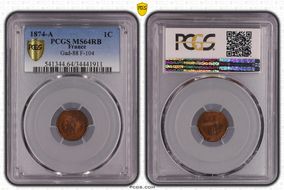 1874-A 1C Gad-88 F-104 MS64RB