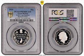 2016 50p S-H33 Beatrix Potter Ag Pft PR70DCAM