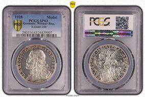 1928 Medal Kienast-388 Ag 36mm SP63