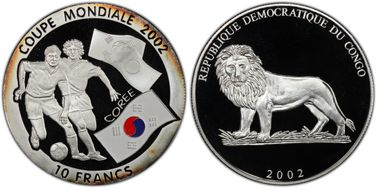 2002 10 Fr WC - S. Korea Flag PR69DCAM