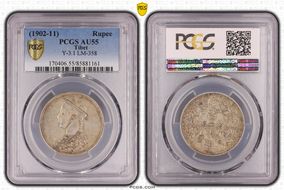 (1902-11) Rupee LM-358 AU55