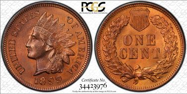 1899 1C MS63RB