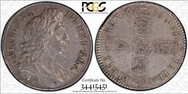 1696-N 1/2 Cr S-3479 Small Shields AU55