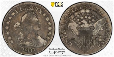 1807 50C Draped Bust VF30